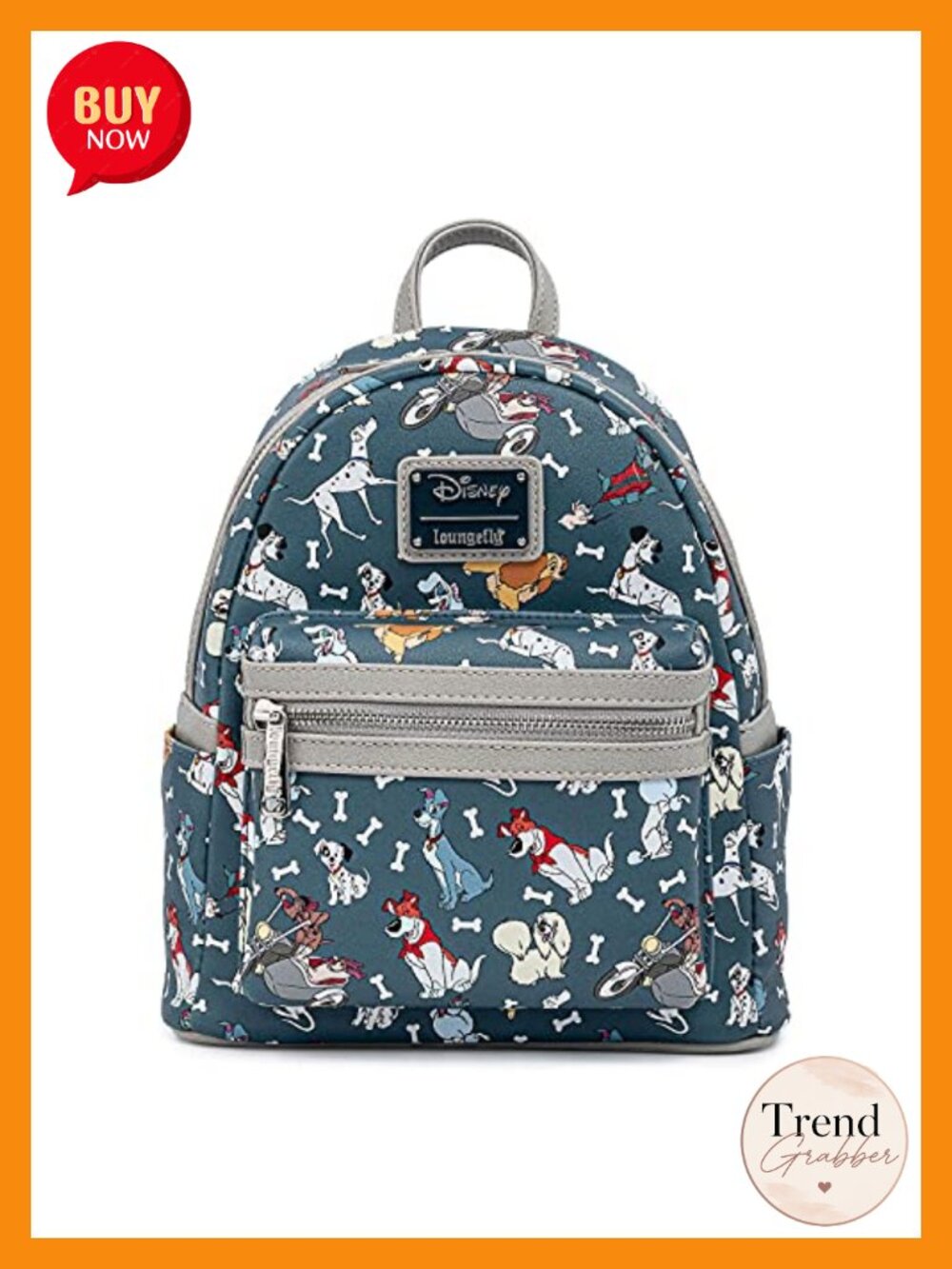 Loungefly Disney Dogs Mini Backpack Faux Leather Fashion Backpack